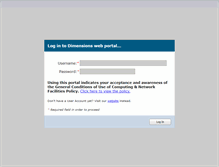 Tablet Screenshot of portal.dimensions-uk.org